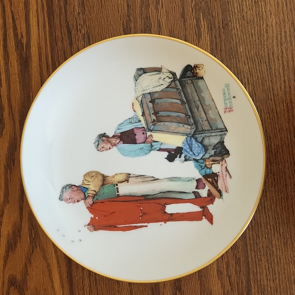 1978 Norman Rockwell fine China four seasons - Picture 6 of 9